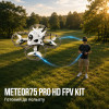 FPV комплект BETAFPV Meteor75 Pro HD RTF — цифровий FPV-дрон з камерою P1, окулярами VR04 HD та пультом LiteRadio 4 SE, до 5 хвилин 30 сек польоту